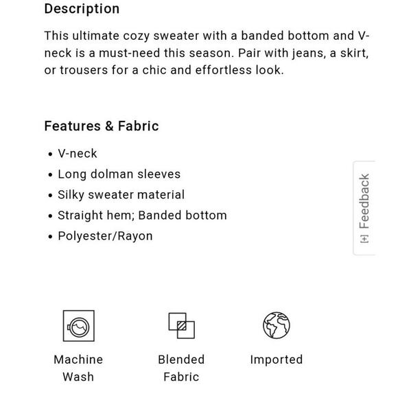 Women's Express V-Neck Banded Bottom SoHo Sweater Purple top - XL - Picture 5 of 8